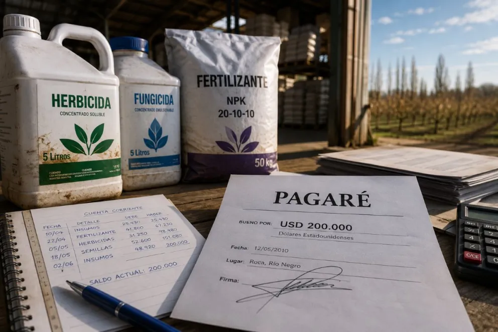 La deuda surgió de compras de semillas, fertilizantes y otros insumos agropecuarios realizadas en cuenta corriente. Foto ilustrativa IA
