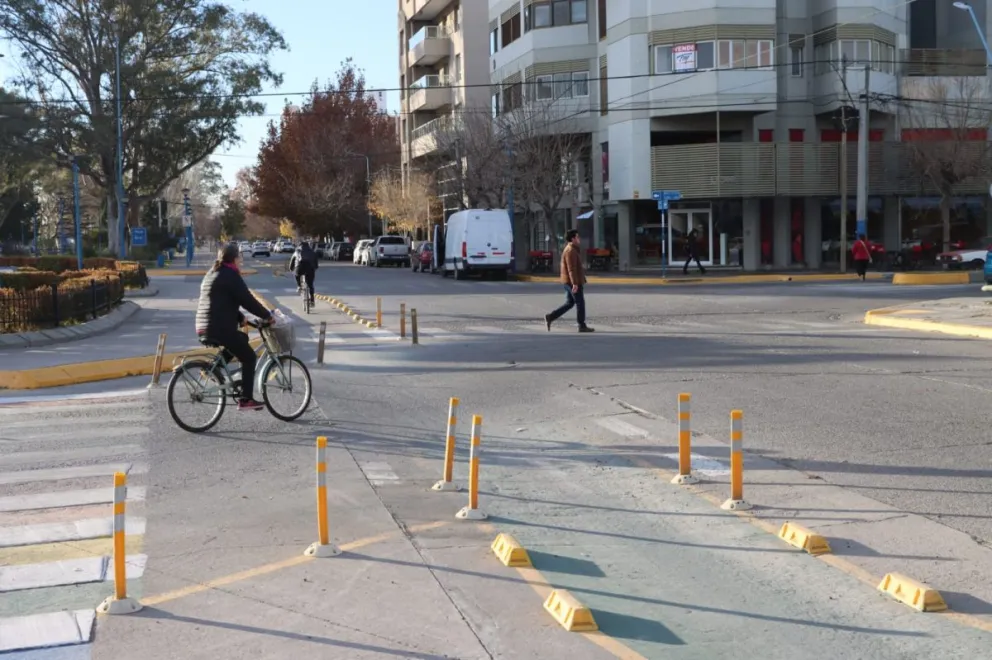 El foco y el lema de esta semana está puesta en los peatones y los ciclistas. Foto: Tania Domenicucci