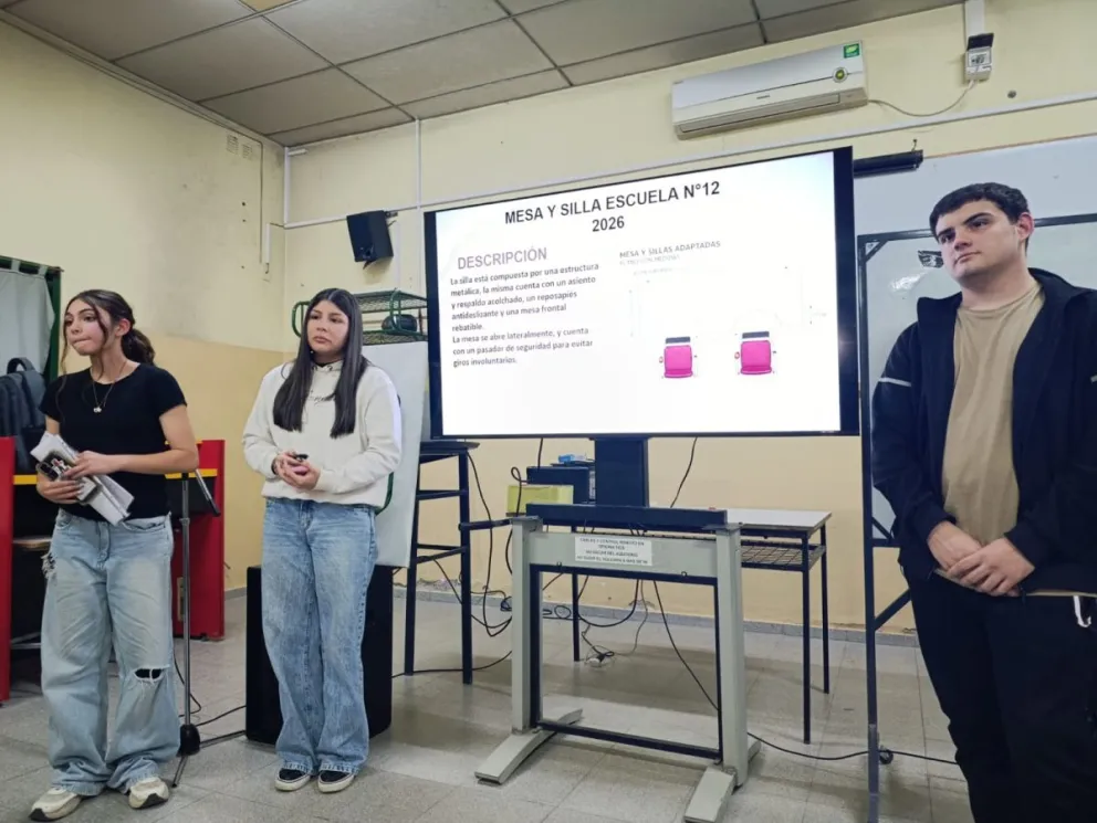 Los proyectos fueron presentados esta tarde en el auditorio del colegio. Fotos Tania Domenicucci