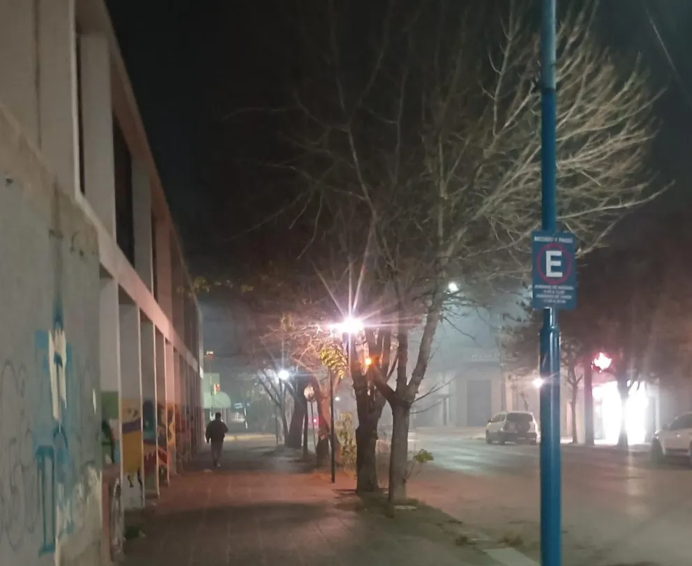 El humo se percibió en la zona céntrica de Roca. Foto: gentileza 