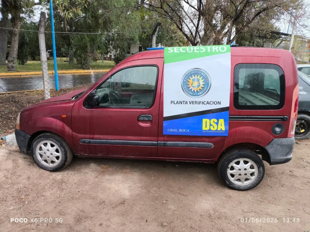 La irregularidad fue detectada durante una inspección en la Planta de Verificación Vehicular y motivó la intervención de la Fiscalía. Foto: Policía de Río Negro