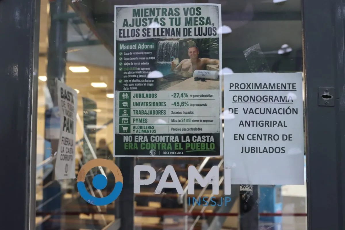El reclamo del gremio va dirigido a las autoridades del PAMI y al Gobierno Nacional. Foto: Tania Domenicucci -ANR