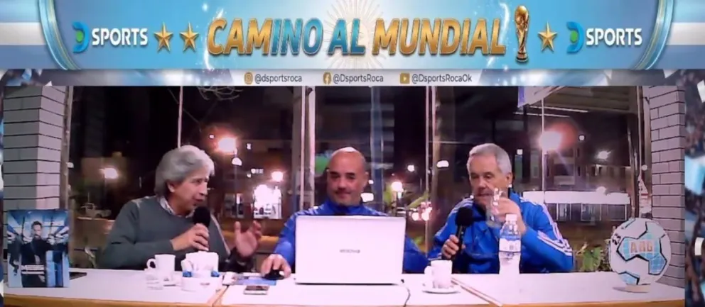 Camino al Mundial se emite todos los días de 19 a 21 por DSports Roca y reúne a periodistas y referentes del deporte local en la previa del Mundial de Clubes. Foto: gentileza.