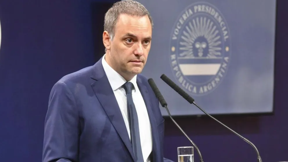 El jefe de Gabinete, Manuel Adorni.