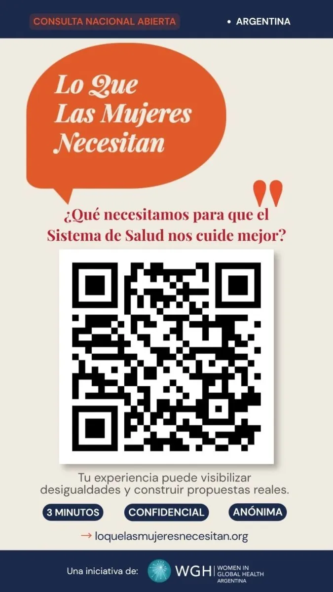 Se trata de consulta nacional online impulsada por Women in Global Health Argentina. Foto: gentileza