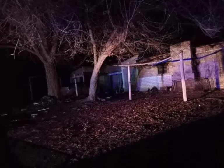 La vivienda donde se encontraba el auto.