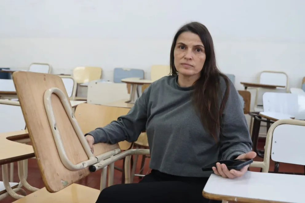 Lieza Solaro, una de las referentes de base de Conadu Histórica, comentó que esperan la decisión de la Corte (Suprema de Justicia de la Nación) para que la Ley de Financiamiento universitario se cumpla como corresponde. (Foto: Tania Domenicucci. ANR)