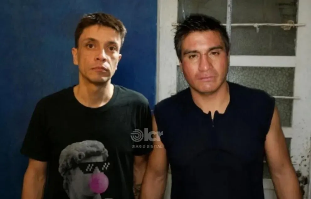 Navarrete y Lema, los dos fugados. El primero fue recapturado.
