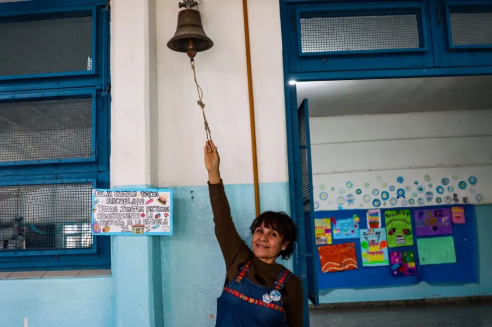 La directora Graciela Tapia destacó el trabajo colectivo que sostiene el funcionamiento diario de la institución y el acompañamiento permanente de las familias. Foto Tania Domenicucci-ANR