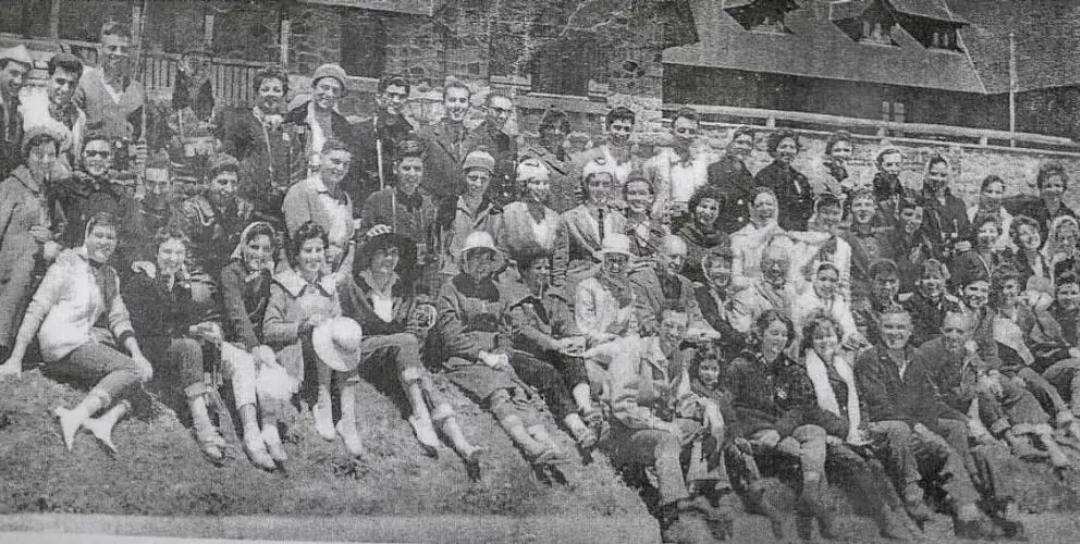 Enero de 1961, egresados en Bariloche. Foto: gentileza.