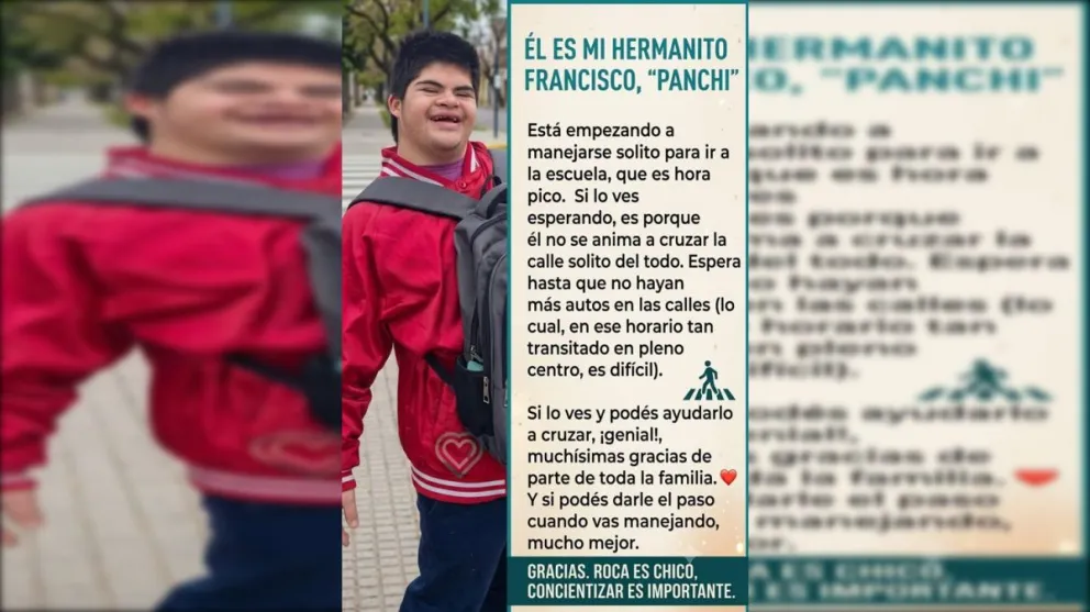 El pedido de la familia de Panchi para la comunidad roquense. 