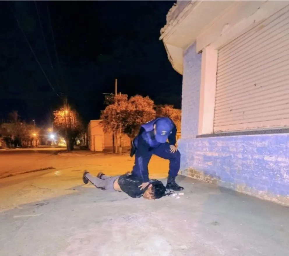 El detenido, un hombre de 28 años, quedó alojado en la unidad policial . Foto gentileza Policía de Río Negro