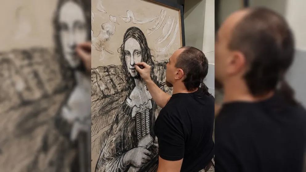 La muestra del roquense Néstor Confalonieri fue prorrogada por su repercusión. Foto: gentileza.