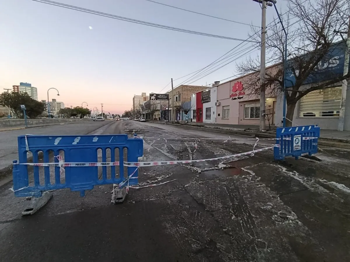 La circulaci&oacute;n se interrumpi&oacute; para que empleados municipales trabajaran en el lugar. Foto: Tania Domenicucci