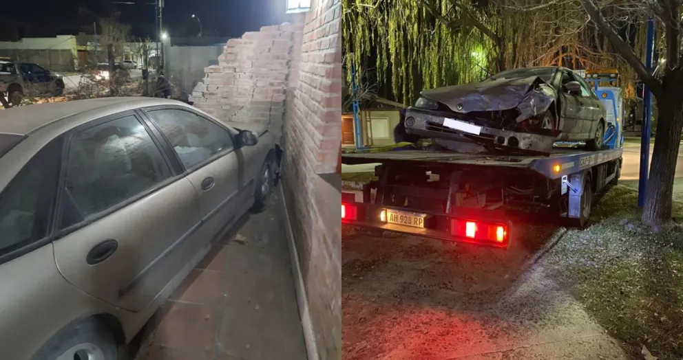 El vehículo que impactó contra la vivienda fue retirado por personal de tránsito. Foto: gentileza