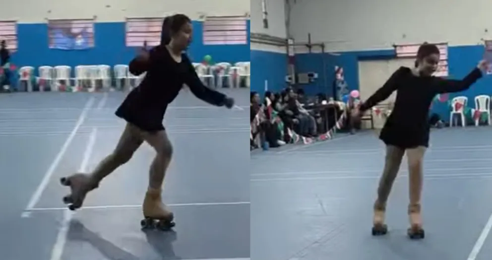 La niña competirá proximamente y por ese motivo, se lanzó la campaña solidaria para conseguir patines- 