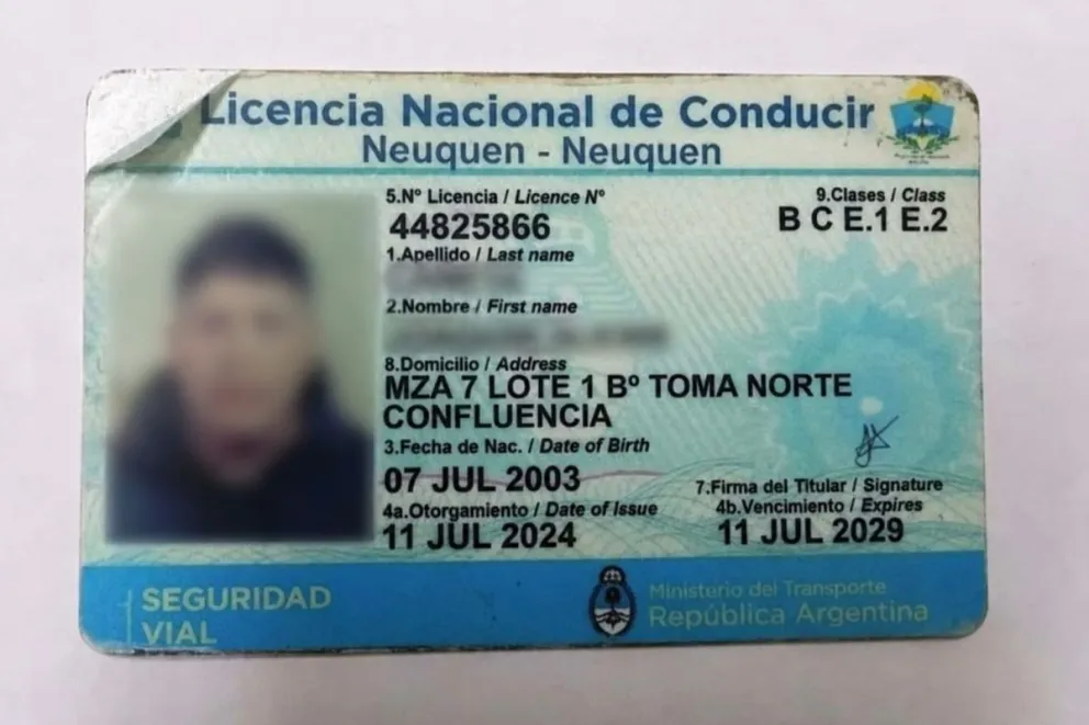 El documento presentaba varias irregularidades. Foto gentileza