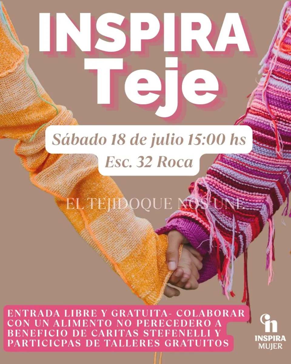 Inspira Teje ofrecer&aacute; durante toda la tarde talleres, exposiciones, tejido solidario y distintas propuestas para toda la comunidad.