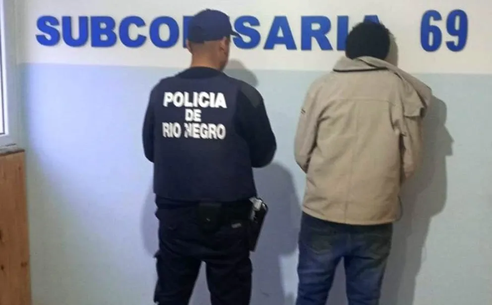 El hombre quedó a disposición de la fiscalía. Foto gentileza Policía de Río Negro