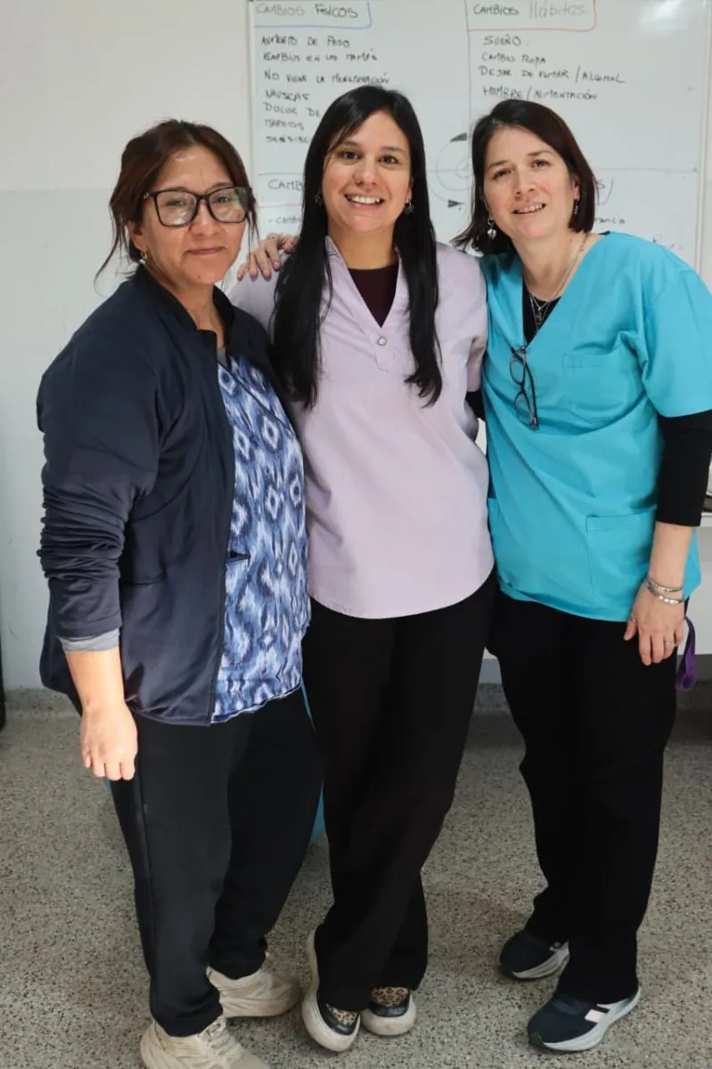 Las profesionales de salud que acompa&ntilde;an y brindan asesoramiento a las mujeres embarazadas que llegan al Caps  de Barrio Nuevo. Foto: Tania Domenicucci
