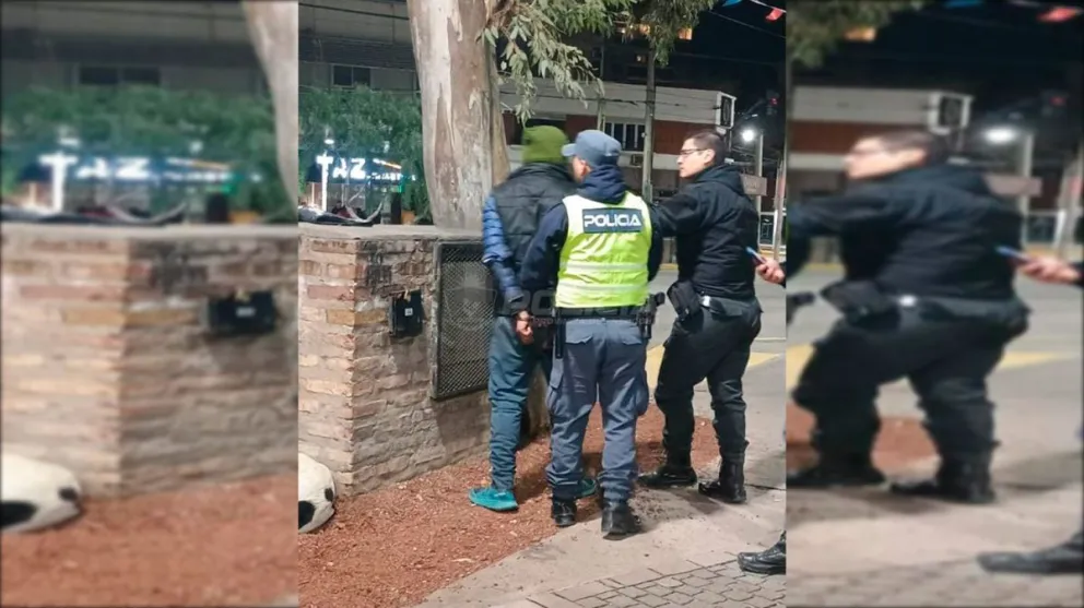 El hombre fue interceptado en la zona céntrica de la capital neuquina. Foto: Policía de Neuquén