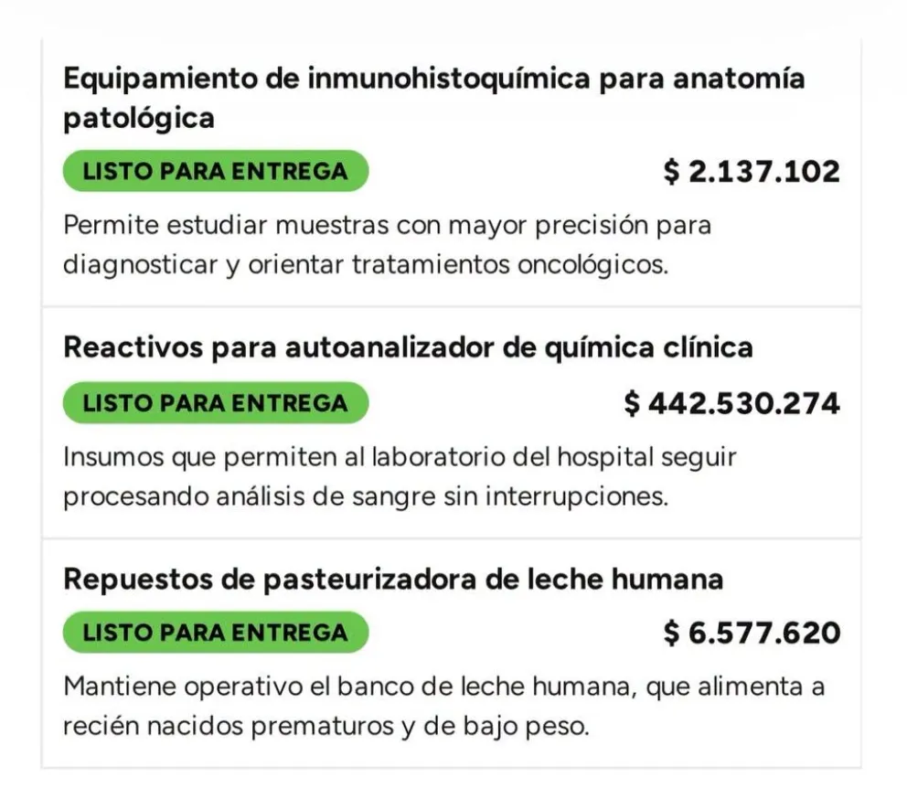 El hospital recibirá equipamiento por más de $1.574 millones: qué sumará para cirugías, estudios y atención de recién nacidos
