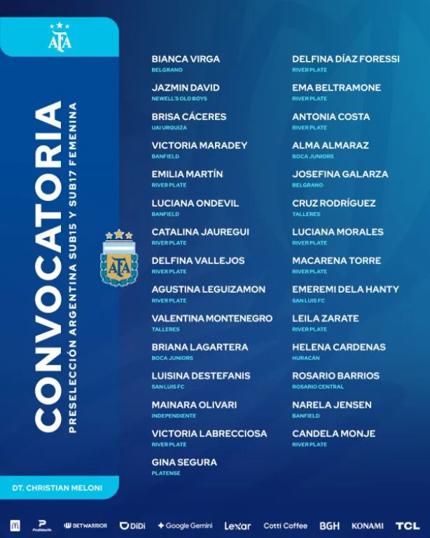 La convocatoria que fue dada a conocer esta semana