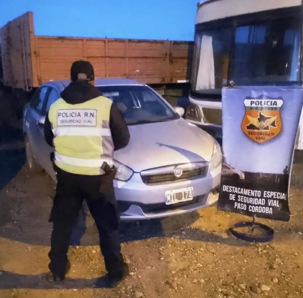 El auto fue trasladado hasta el Destacamento policial de Paso Córdoba y quedó a disposión de la Justicia. Foto gentileza