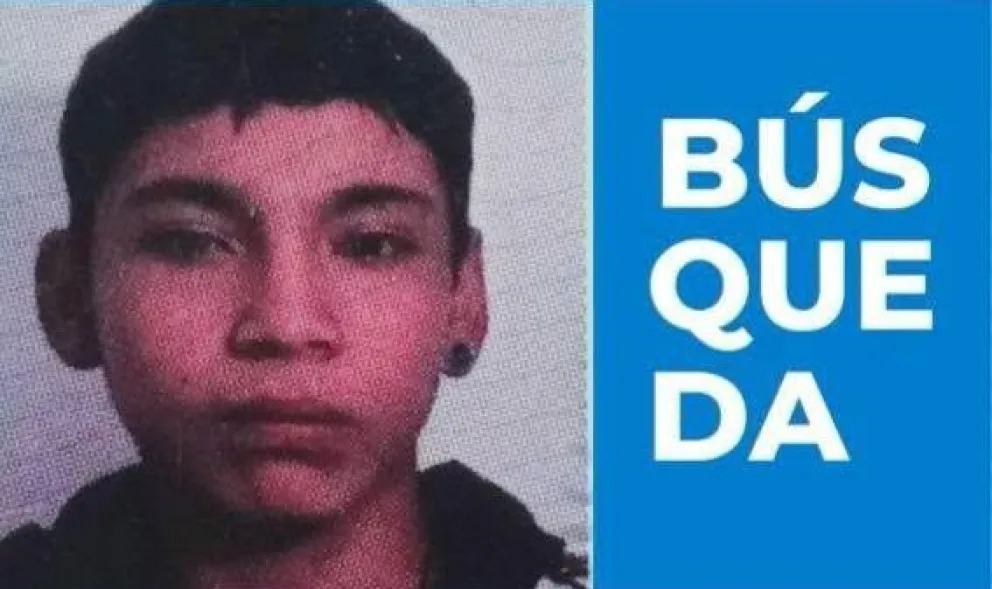 La búsqueda del joven fue emitida por el Ministerio Público Fiscal. 