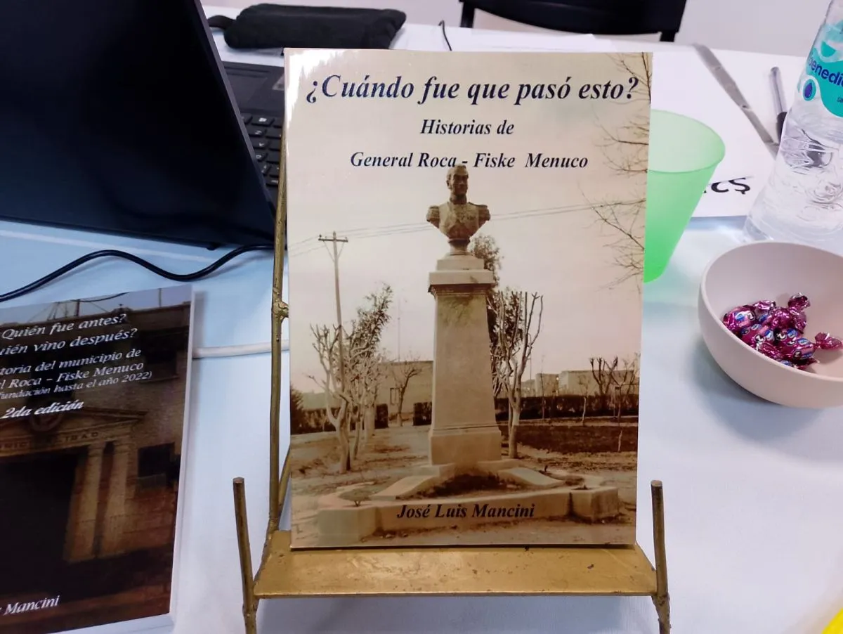 Es el segundo libro que Mancini elabora sobre hechos hist&oacute;ricos de Roca. Foto: Gentileza Jos&eacute; Luis L&oacute;pez
