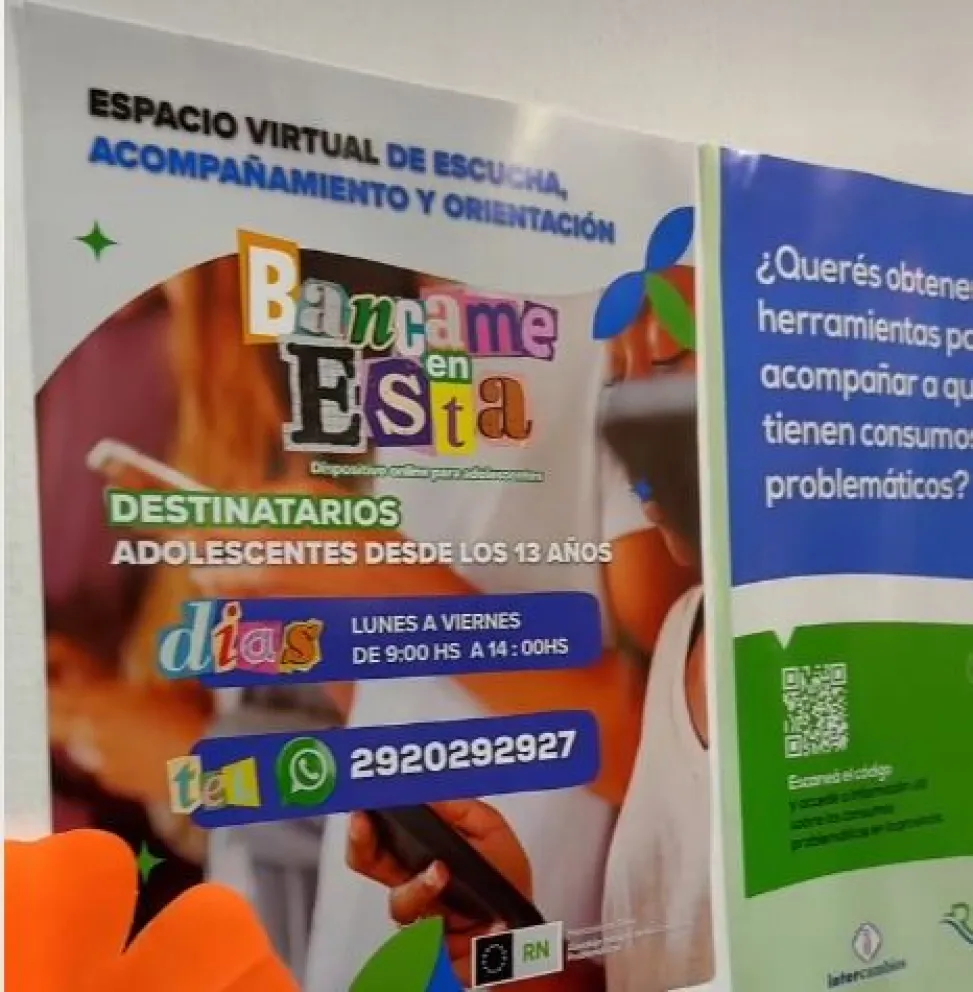 El turno se pide por mensaje de WhatsApp al 2920-292927. Es completamente confidencial y brinda un espacio seguro de escucha para adelescentes. (Foto: cap)