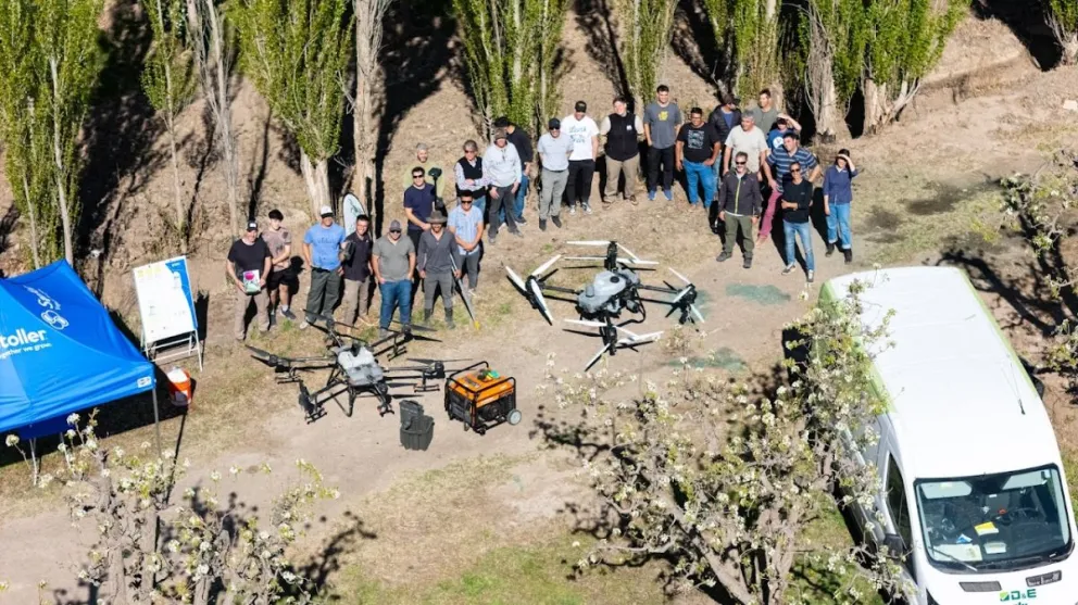 El proyecto de Roca se especializa en drones para aplicaciones agrícolas. (Foto: gentileza)