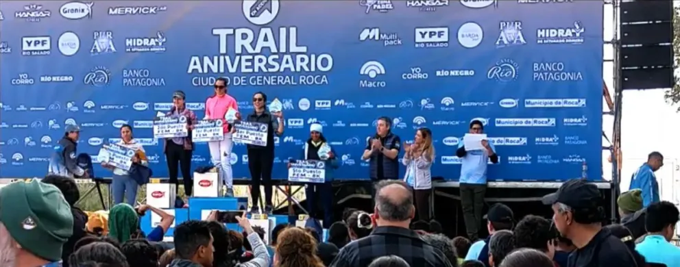 Más de 700 corredores de 60 localidades participaron del Trail Aniversario en los senderos y bardas del Área Natural Protegida Paso Córdoba. Foto cortesía Municipio de General Roca