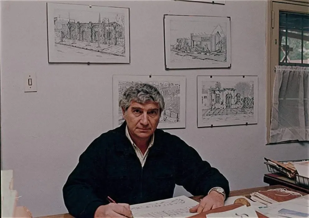 Hector Muchitnik falleció en 1994, cuando iba camino a una exposición en Roca. "Nunca llegó a saber el enorme legado que dejó con sus dibujos" expresó su hija. Foto cortesía