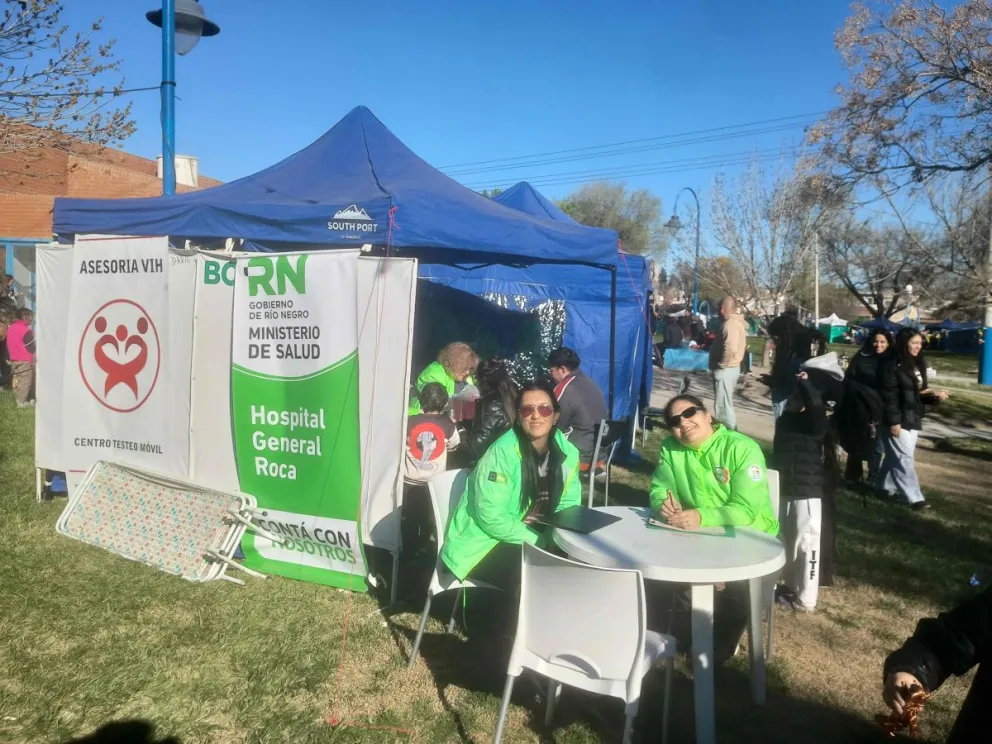El stand se encuentra sobre calle Gelonch y Santa Cruz y estará disponible para todos los asistentes hasta las 20 horas. Foto ANR