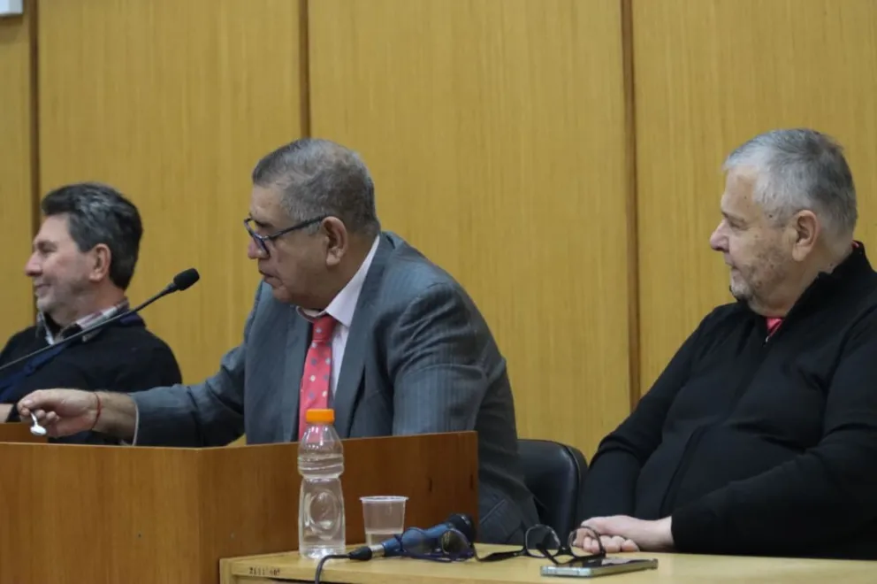 Pedro Latosinski durante la audiencia de formulación de cargos realizada este jueves en los Tribunales de Roca. Foto: Tania Domenicucci