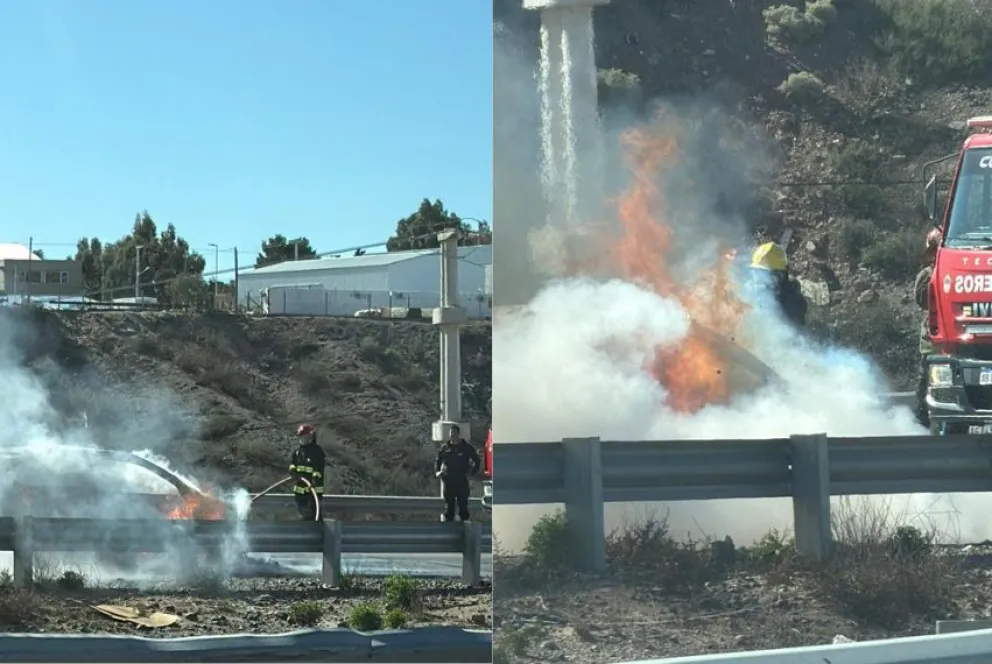 El camión impactó contra la parte trasera del rodado menor. (Foto: gentileza)