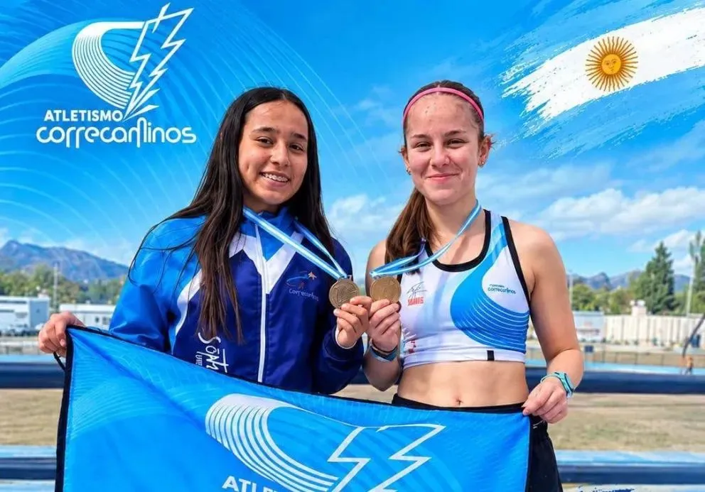 Las jovenes atletas brillaron alto en una dura competencia en San Juan. (Foto: gentileza)