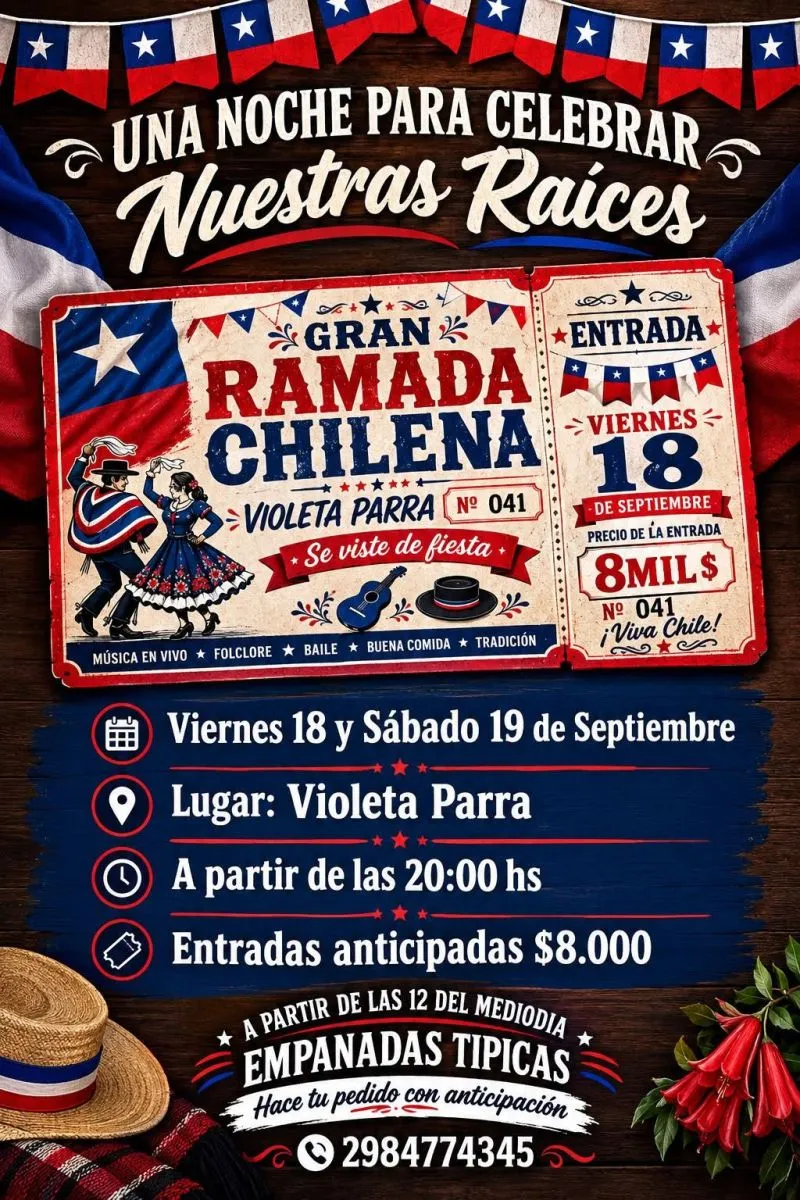 El Violeta Parra celebra hoy las Fiestas Patrias de Chile con comidas t&iacute;picas, cueca y m&uacute;sica. Foto: Facebook
