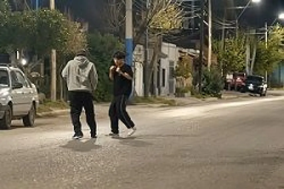 El hecho fue captado por los vecinos del lugar. Foto gentileza 