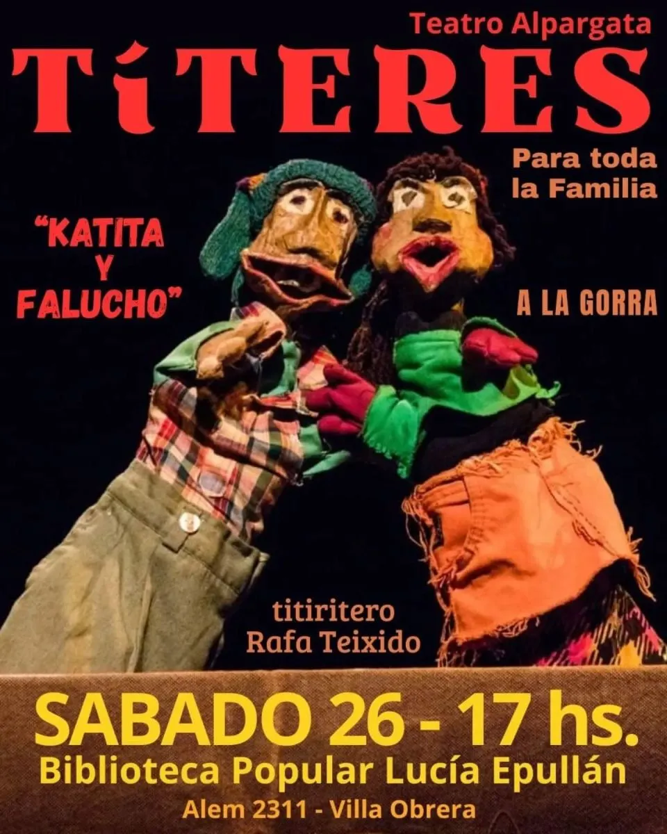 Katita y Falucho, de Teatro de Alpargatas. Foto: redes