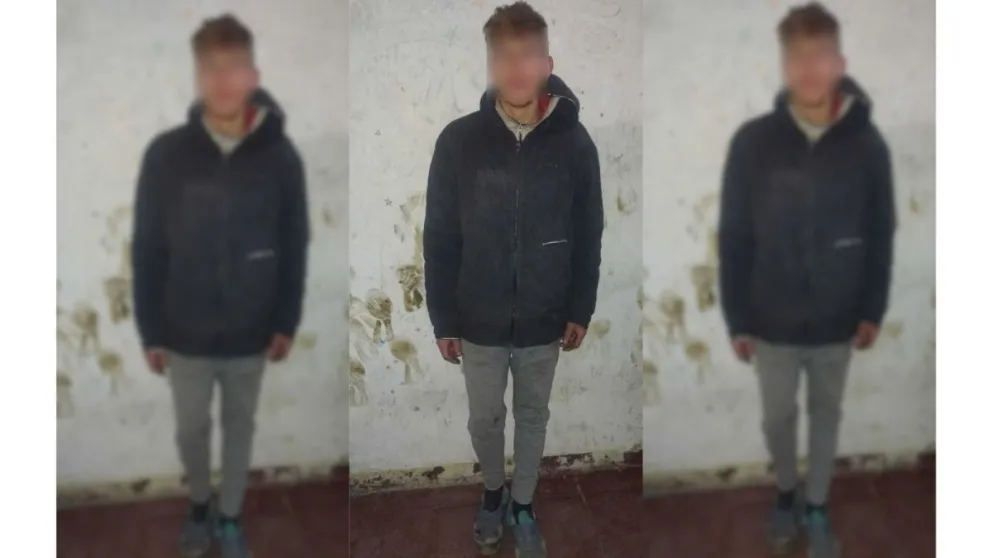 El hombre fue trasladado a la unidad policial. Foto gentileza