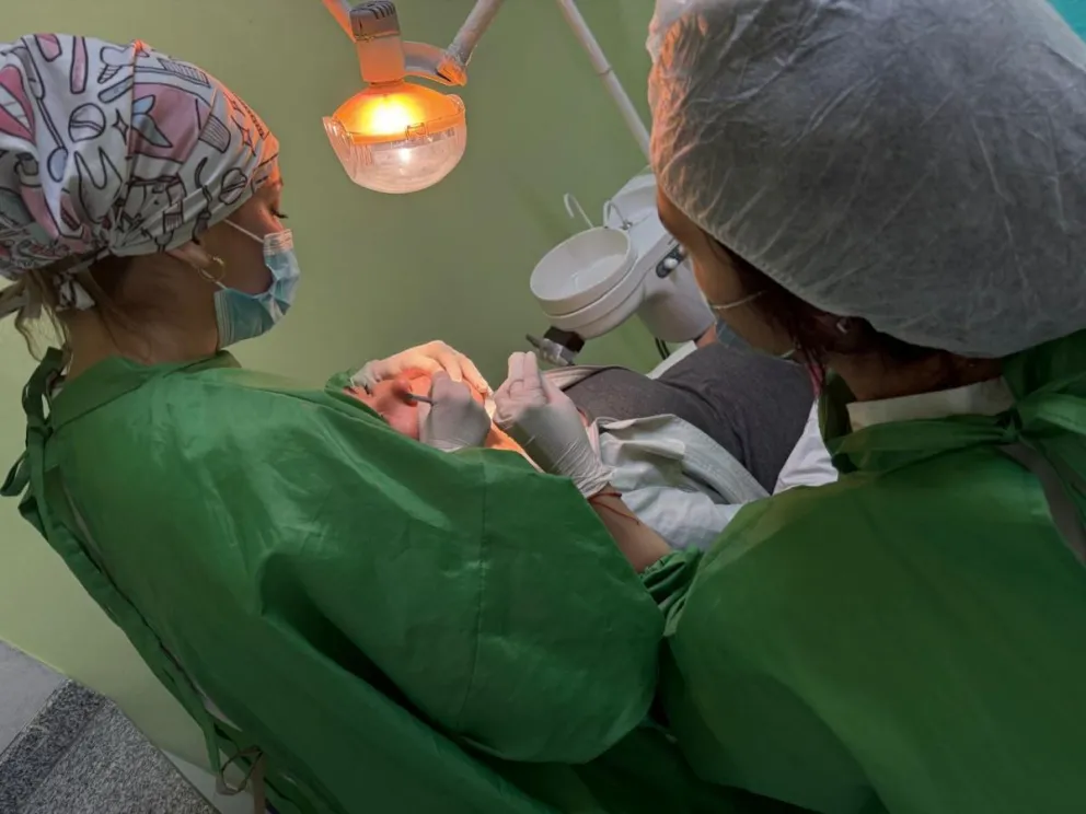 Se trata del cuarto año consecutivo en el que el Hospital López Lima articula este trabajo con la Universidad Nacional de Río Negro. (Foto: gentileza)