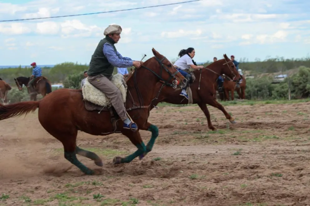 El gran momento de la jornada fue la competencia de destrezas criollas. Foto Tania Domenicucci