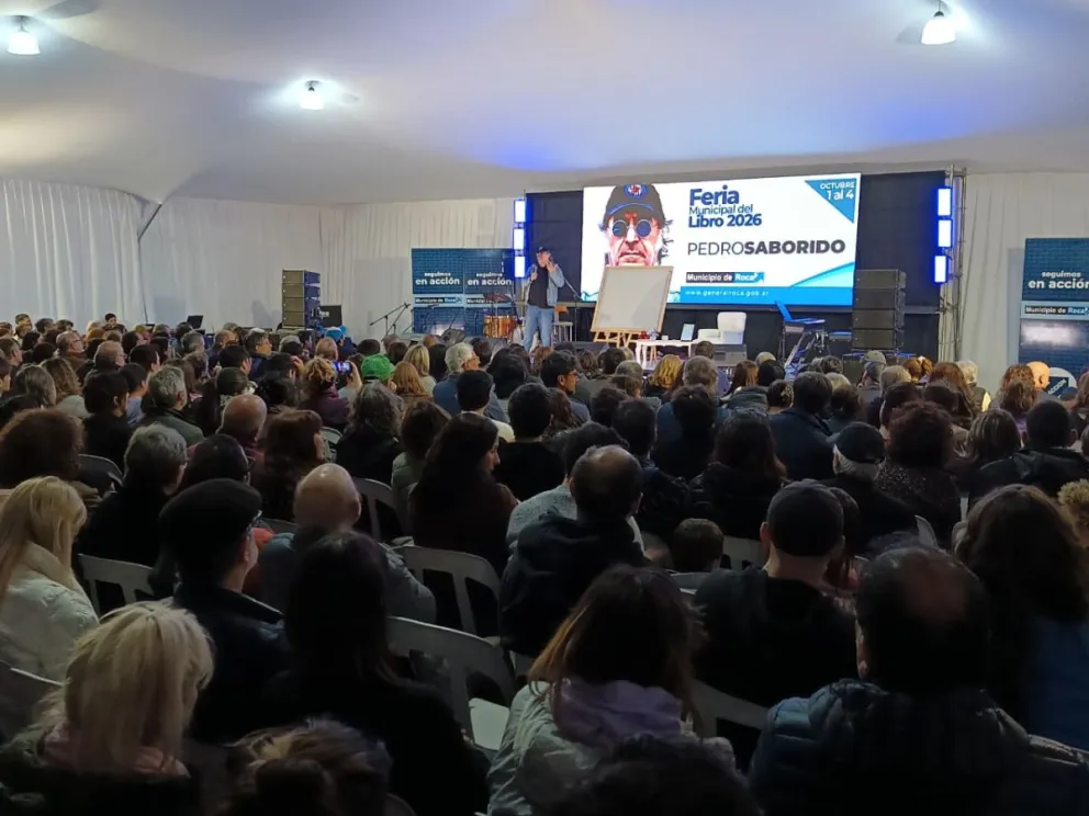 La Feria del Libro tuvo su día más convocante con Pedro Saborido como protagonista. (Foto: ANR)