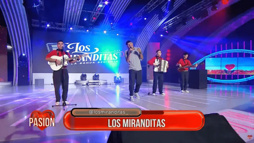 Luego de una presentación en el reconocido "Pasión de sábado" hoy Los Miranditas tocarán en Un Poco de Ruido. Foto cortesía Pasión de Sábado