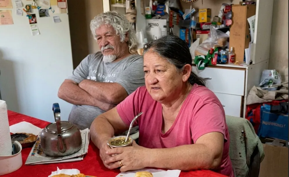 Maria y José, están solos en la búsqueda de un alquiler en la zona de Stefenelli. Foto: Voluntarios Roca