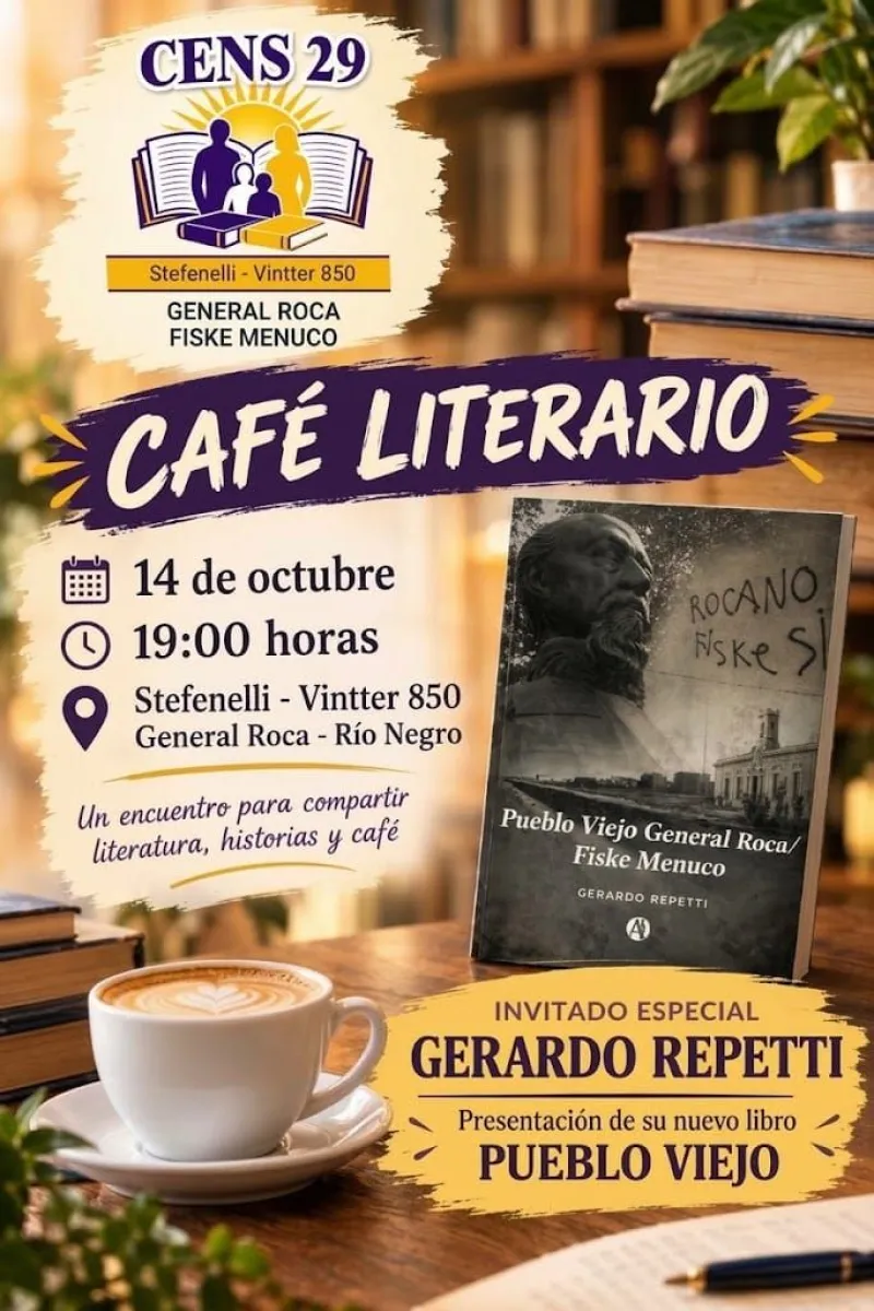 Gerardo Repetti presentar&aacute; su nuevo libro el mi&eacute;rcoles 14 de octubre, a las 19, en el CENS 29 de Stefenelli. Foto: gentileza.