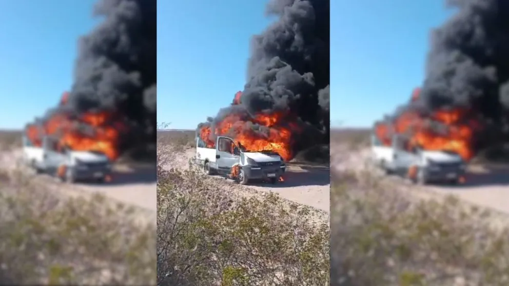 El hecho habría ocurrido hace algunas semanas luego que una trafic con problemas eléctricos se incendiaria por completo. Foto cortesía