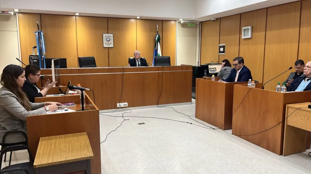 La audiencia se realizó en los Tribunales de Roca. Foto gentileza